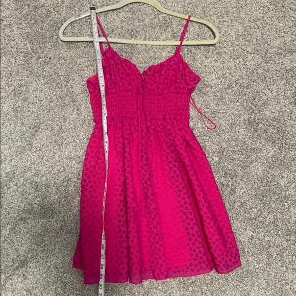 Urban Outfitters Pink Floral Milkmaid Mini Dress Size XS - Picture 8 of 12